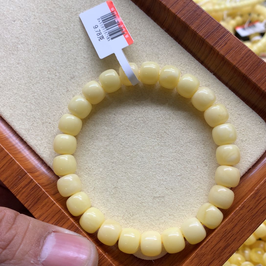 蜜蜡手链未镶嵌唯*蜜蜡