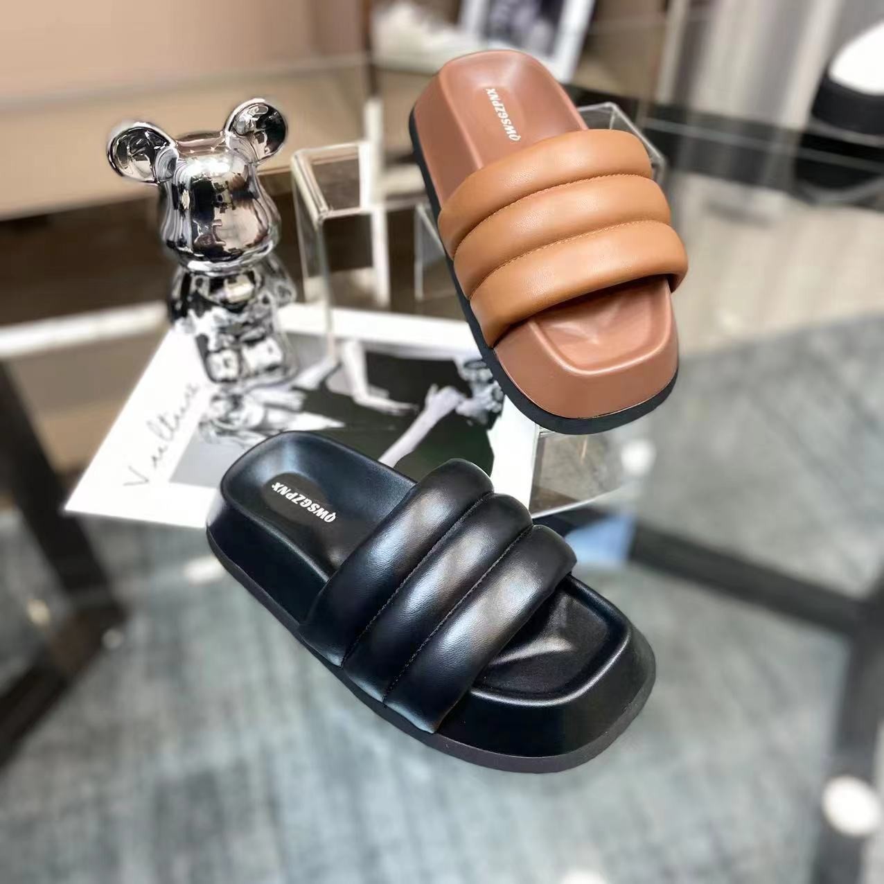 C链接~秦伟轻奢女鞋直播间欧货真皮富力女鞋238