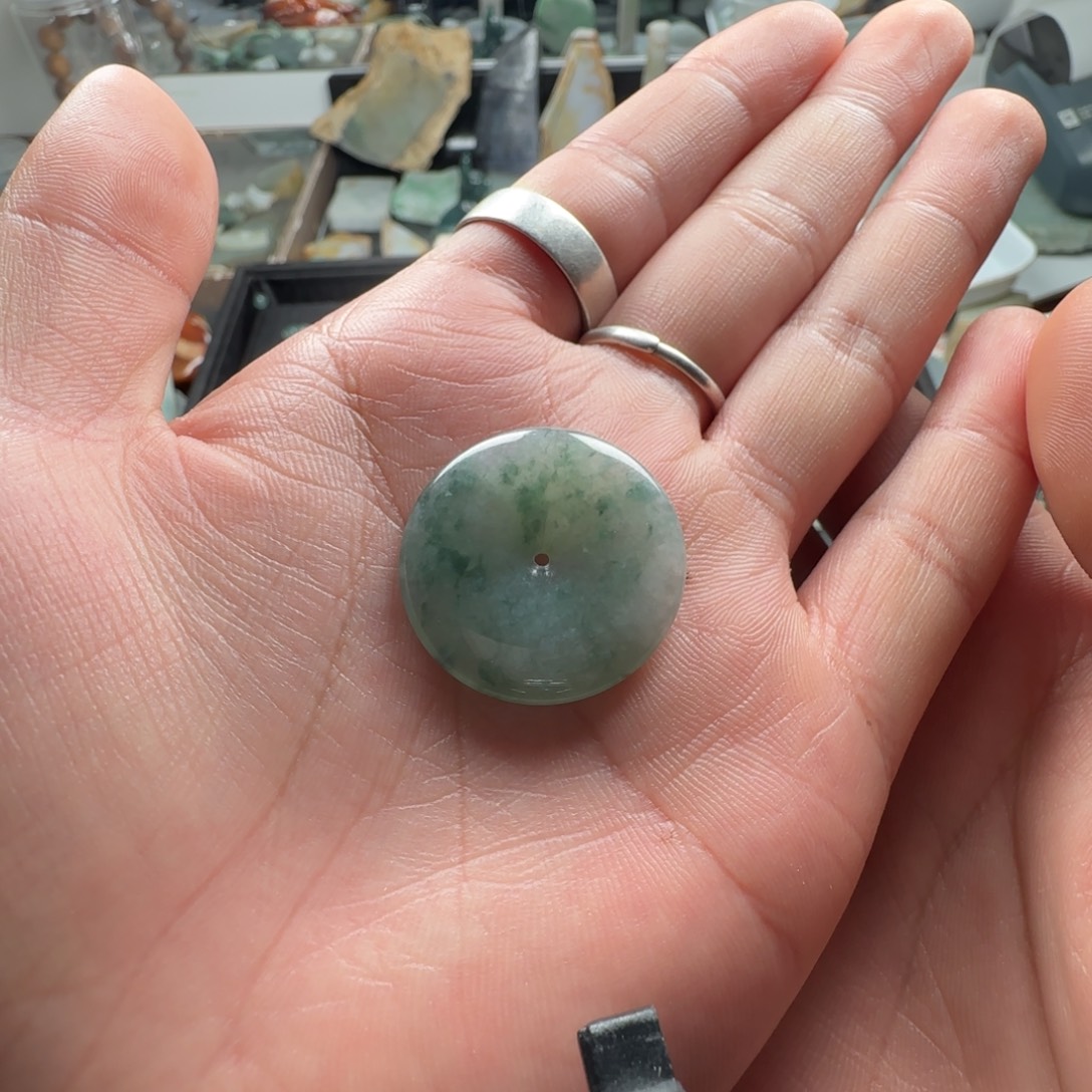 定制翡翠未镶嵌平安扣