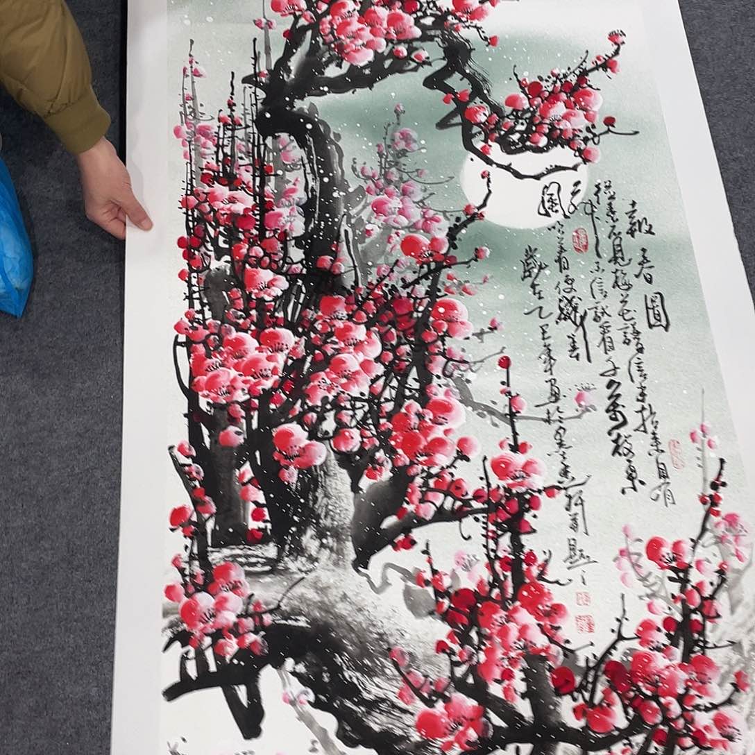 国画今天上午国画作品展示