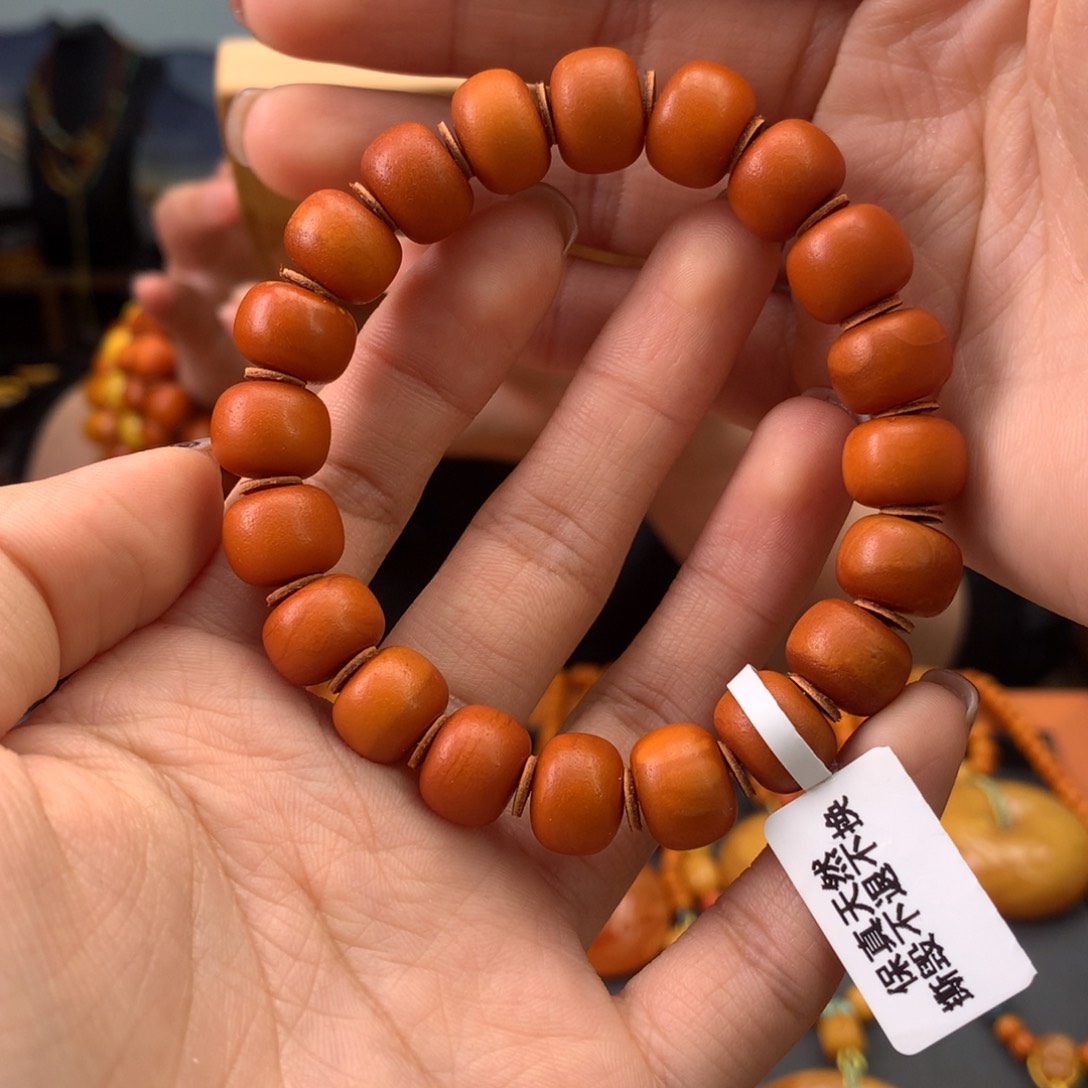 蜜蜡手串未镶嵌天然