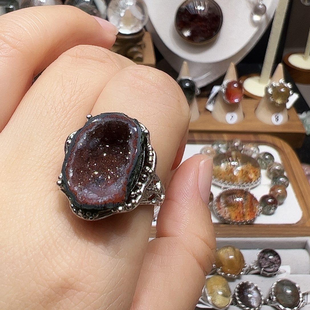 永***石银S925镶嵌水晶珠宝半成品