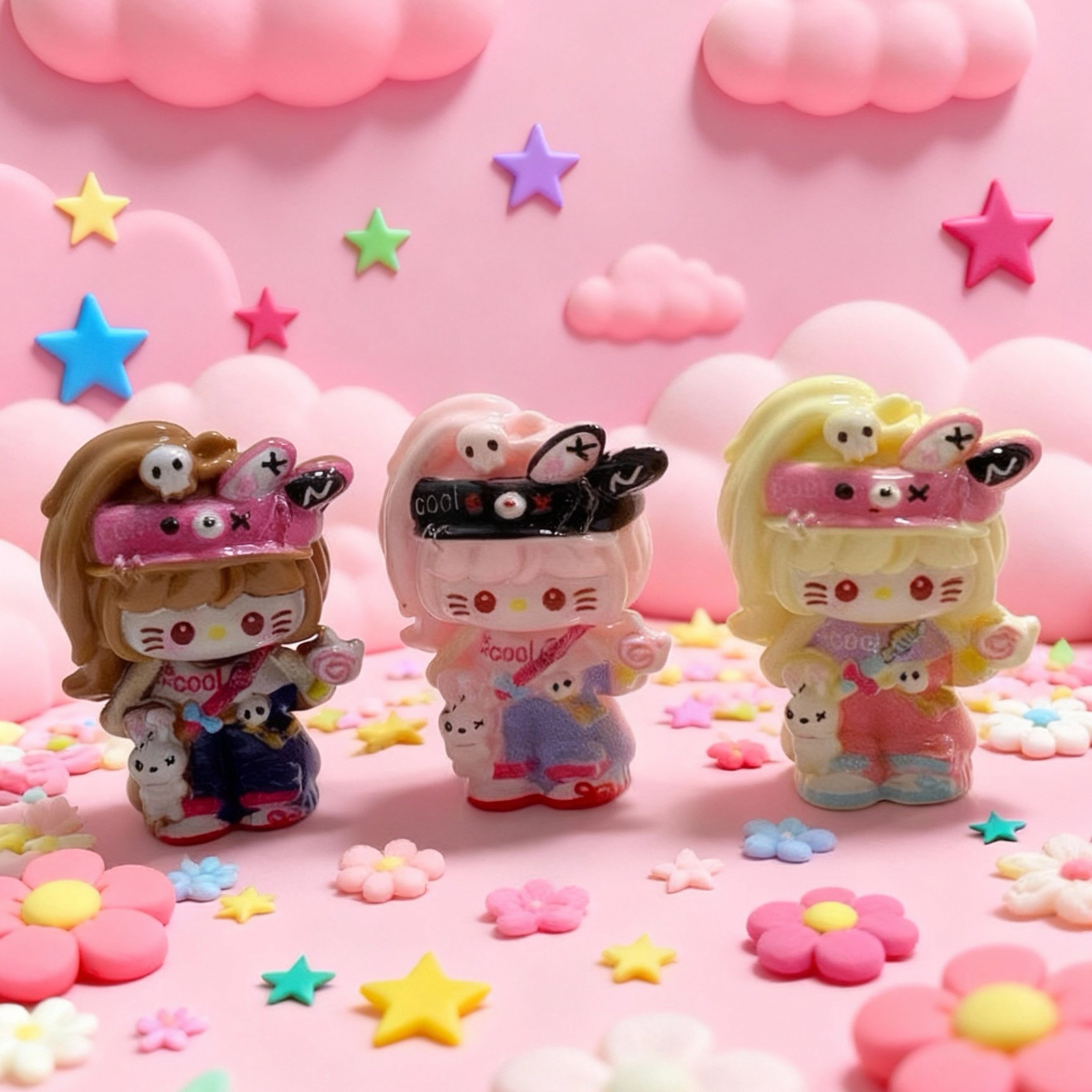 【定制】立体甜姐儿亏提 diy手机壳配件材料饰品