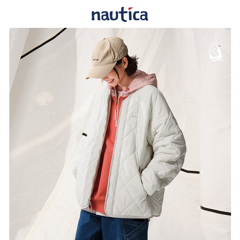 【丁达尔系列】nautica白帆 日系中性简约休闲多口袋厚外套JW5461