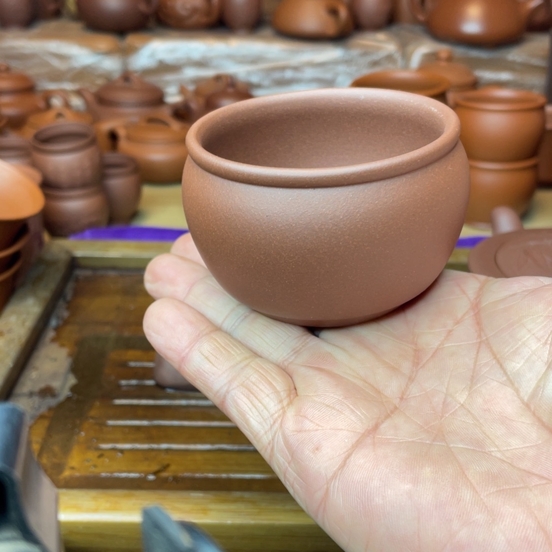 茶壶紫砂原矿底槽青主人杯