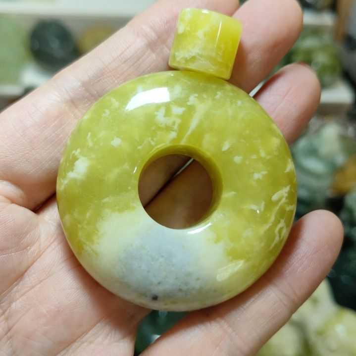 岫玉平安扣未镶嵌