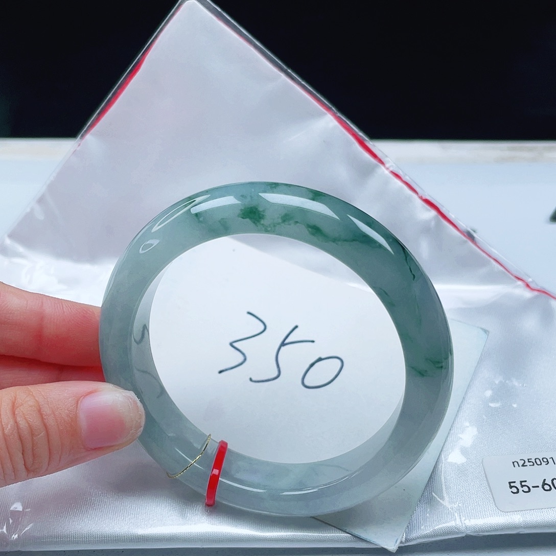 翡翠未镶嵌手镯55正圈