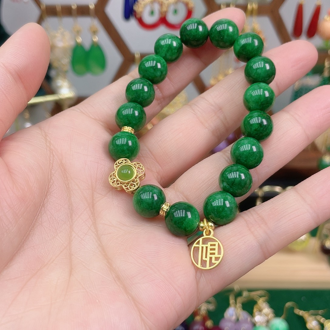 石英质玉合金手链