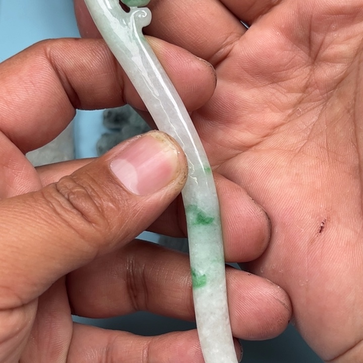 定制翡翠未镶嵌发簪