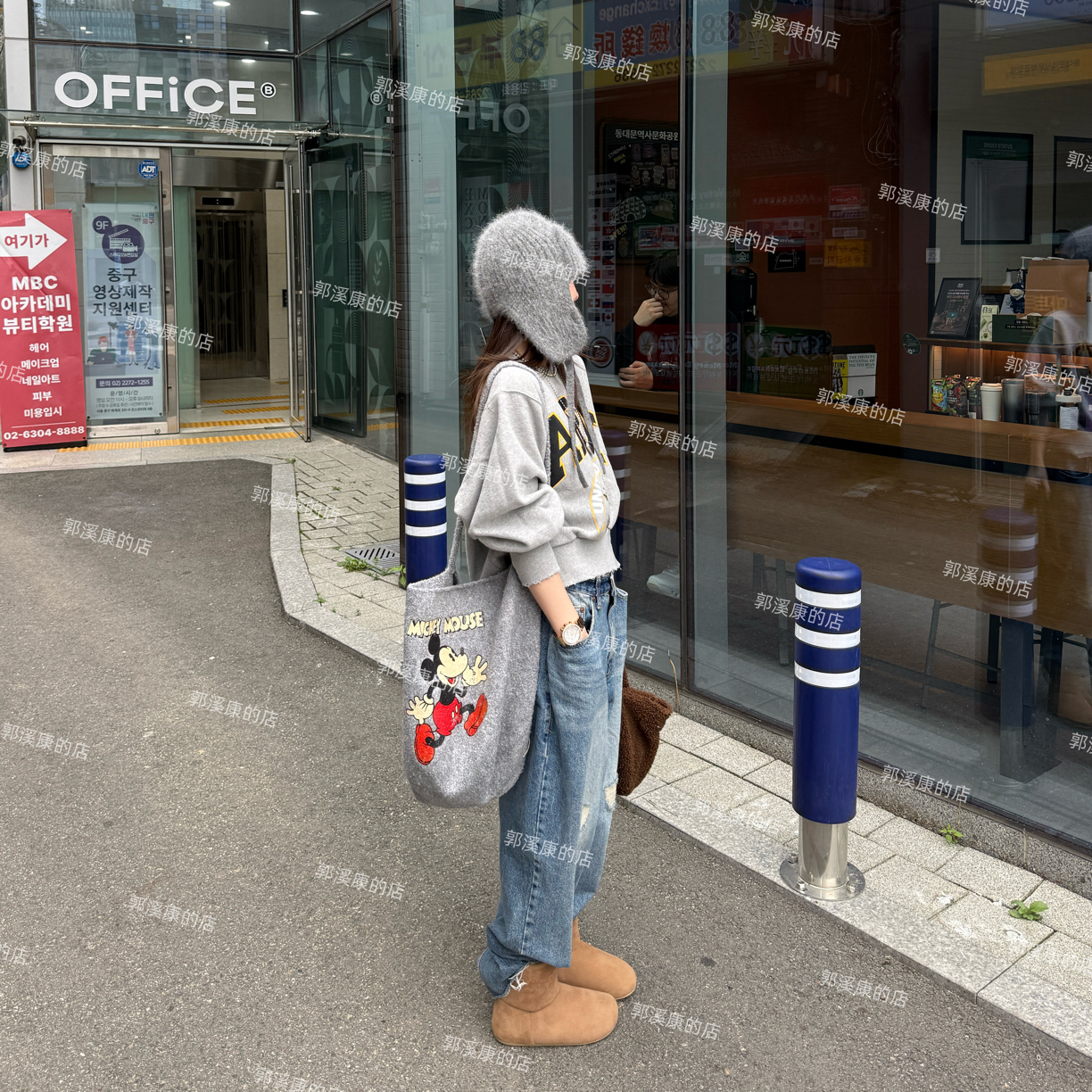 《韩国正品》NO退/字母图案卫衣/0108/