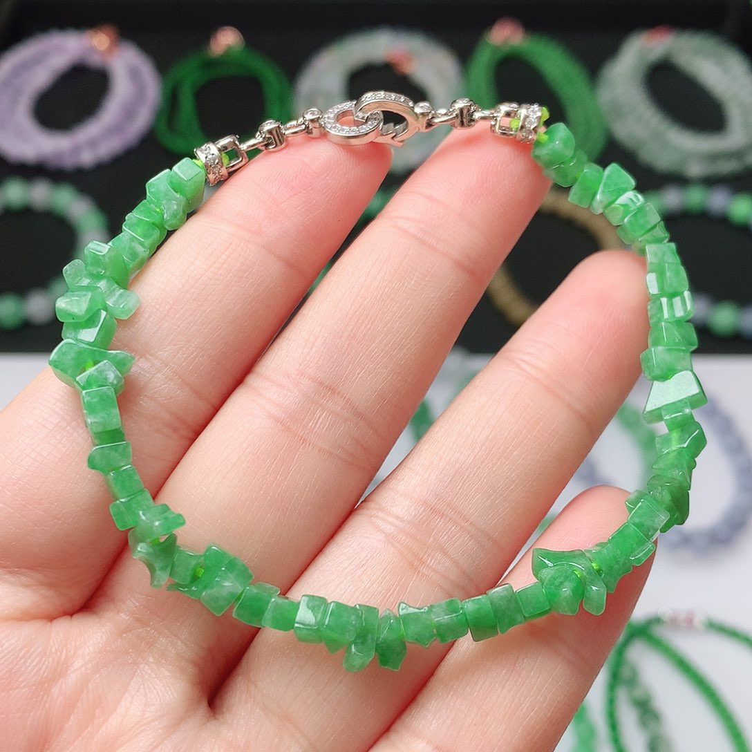 翡翠未镶嵌手链翡翠