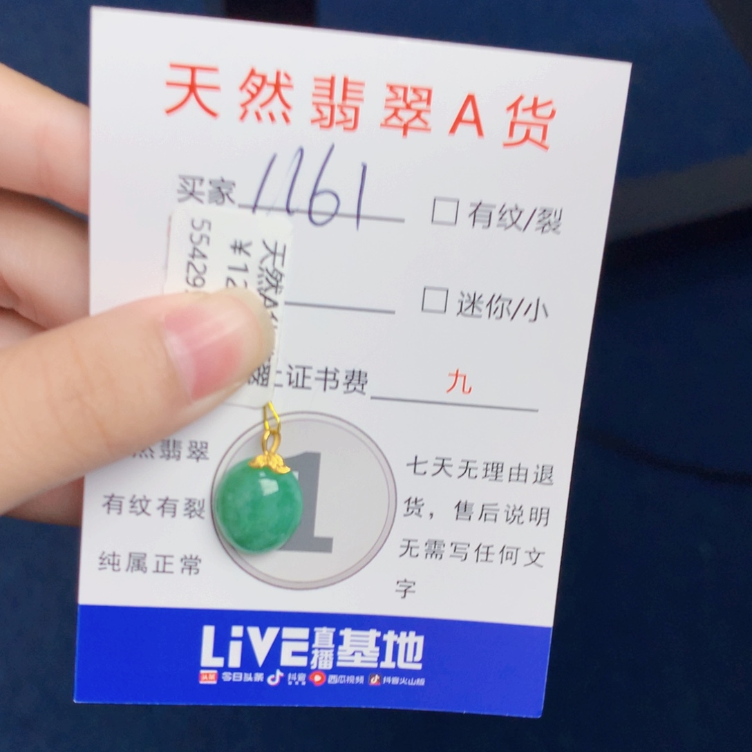 翡翠18K金镶嵌颈饰翡翠