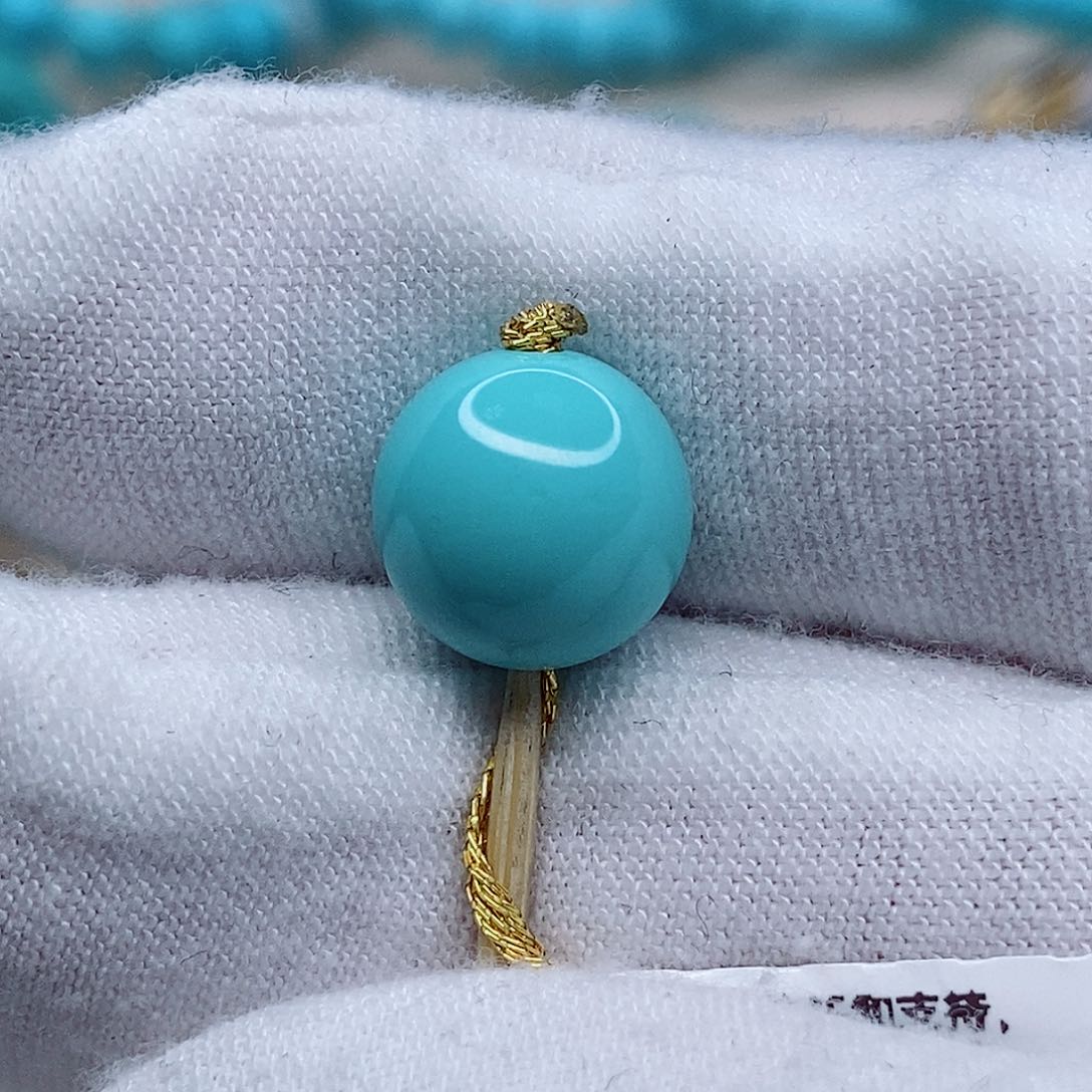 绿松石圆珠10.3未镶嵌