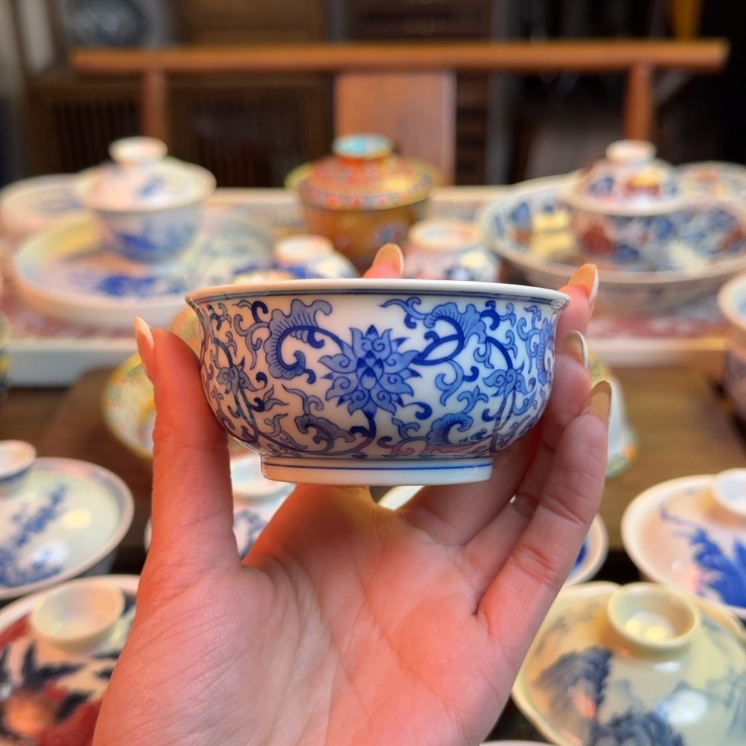 杯重工见山烧景德镇名窑口