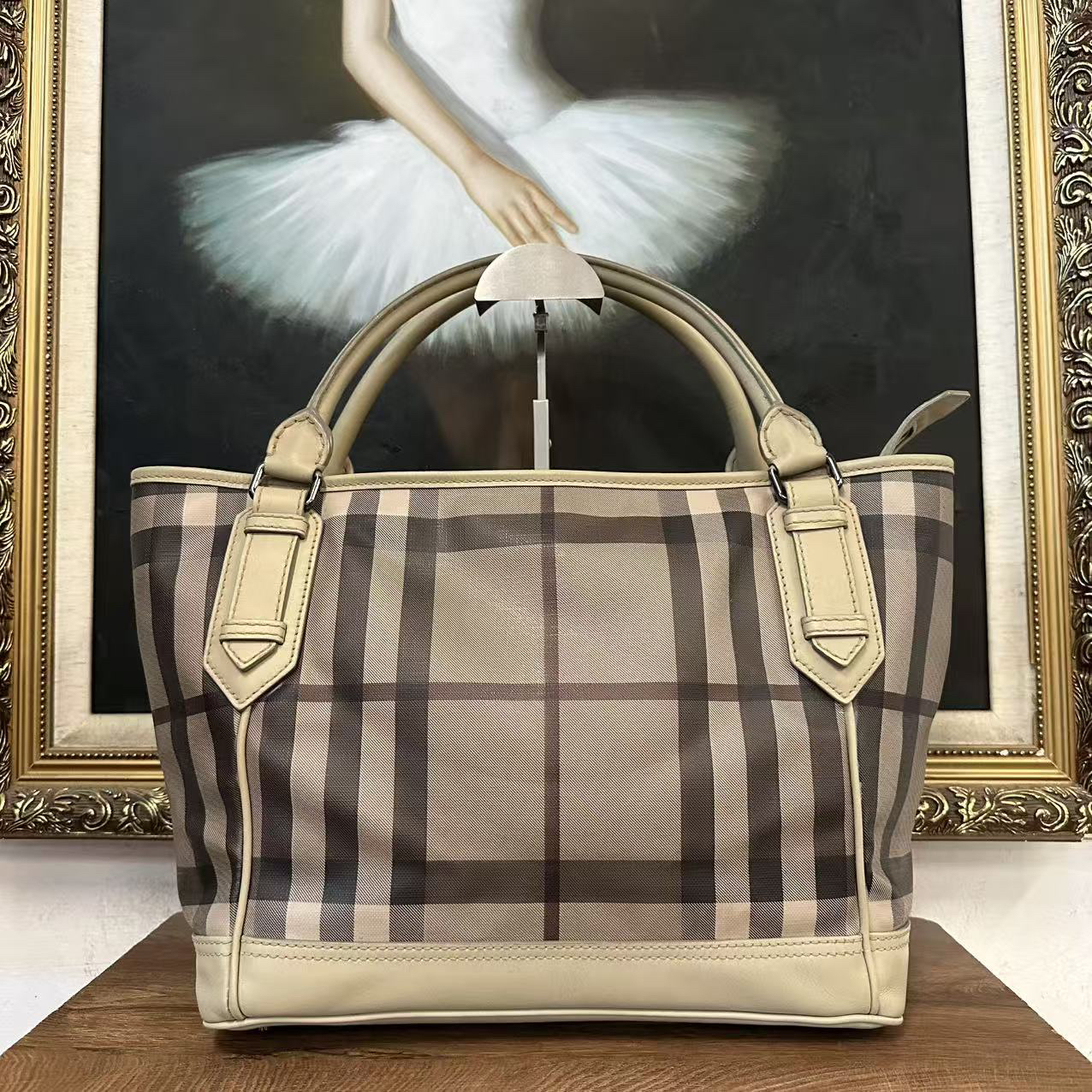 95新 BURBERRY/博柏利 巴宝莉手提包/007834