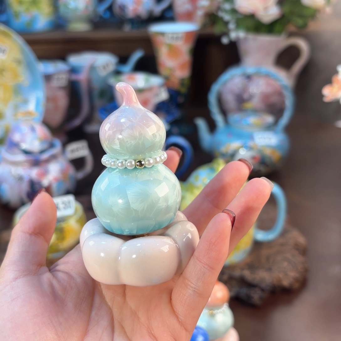 景德镇手绘高温釉下彩陶瓷茶具