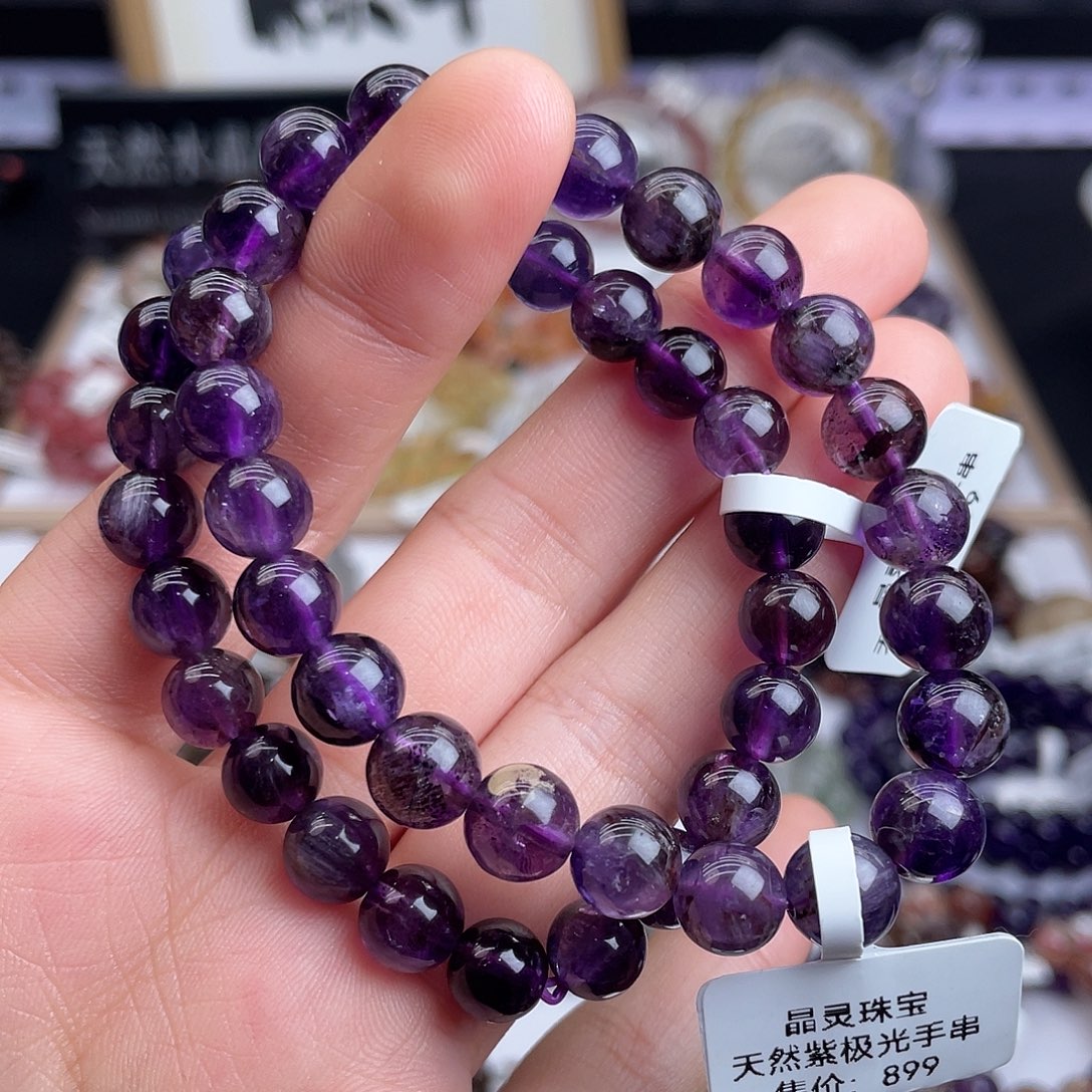 未镶嵌水晶手串天然