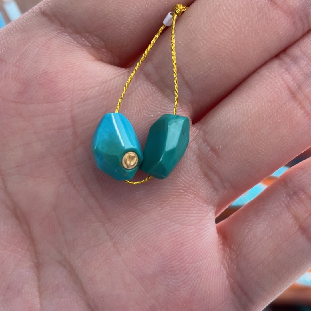 绿松石未镶嵌珠宝半成品无相套装