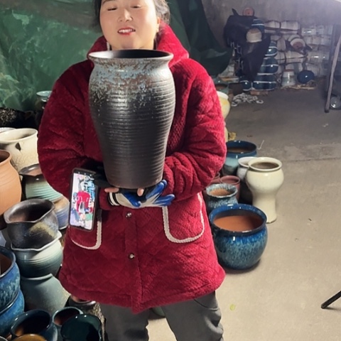 口20高32瑕疵盆子。