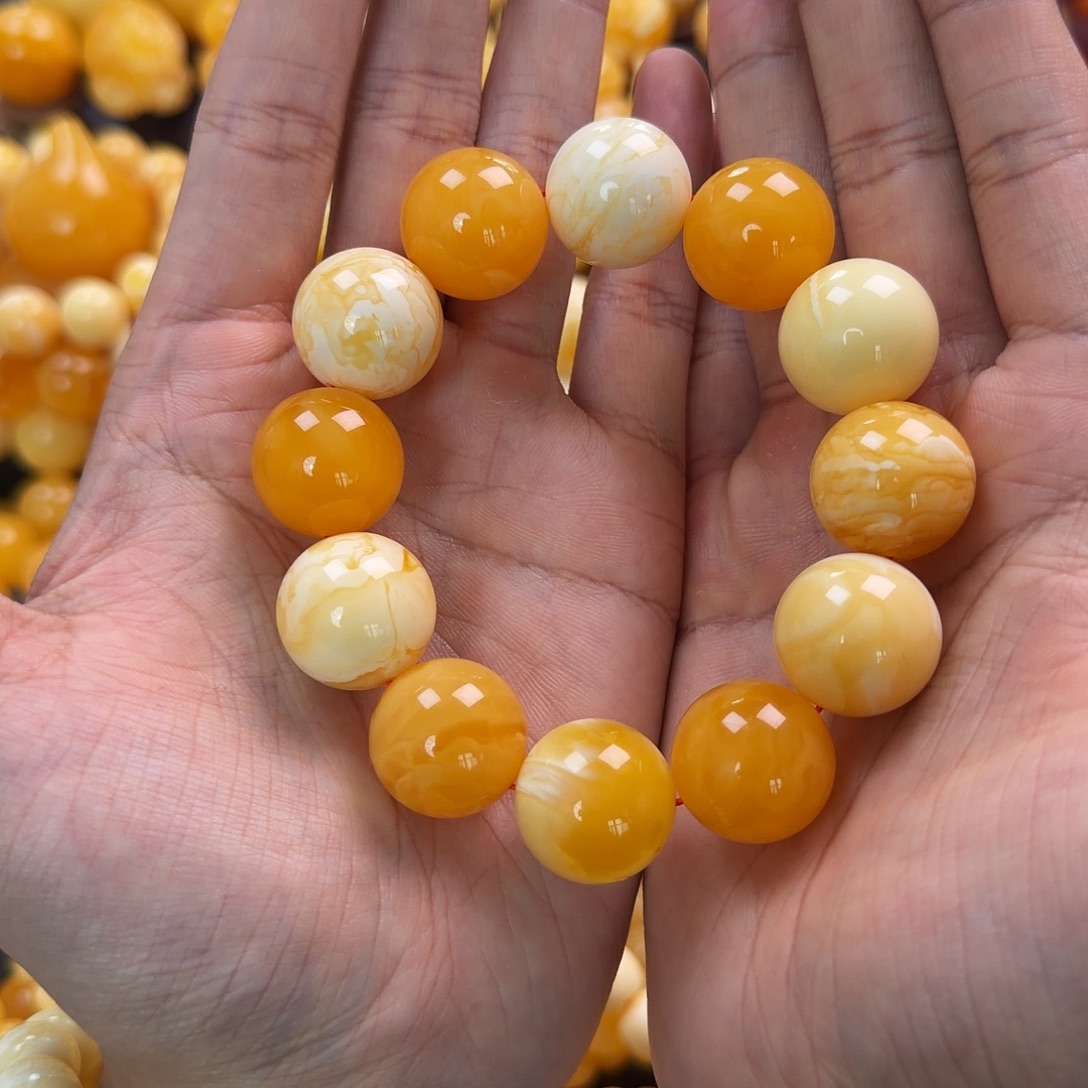 琥珀未镶嵌珠宝奇石19mm