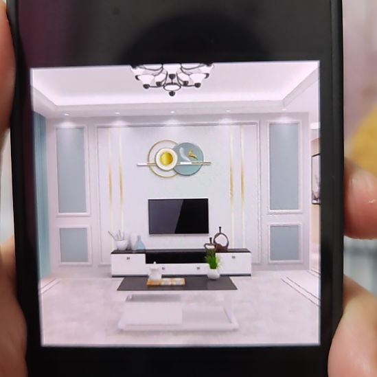 再***见客厅电视墙壁画壁布材质