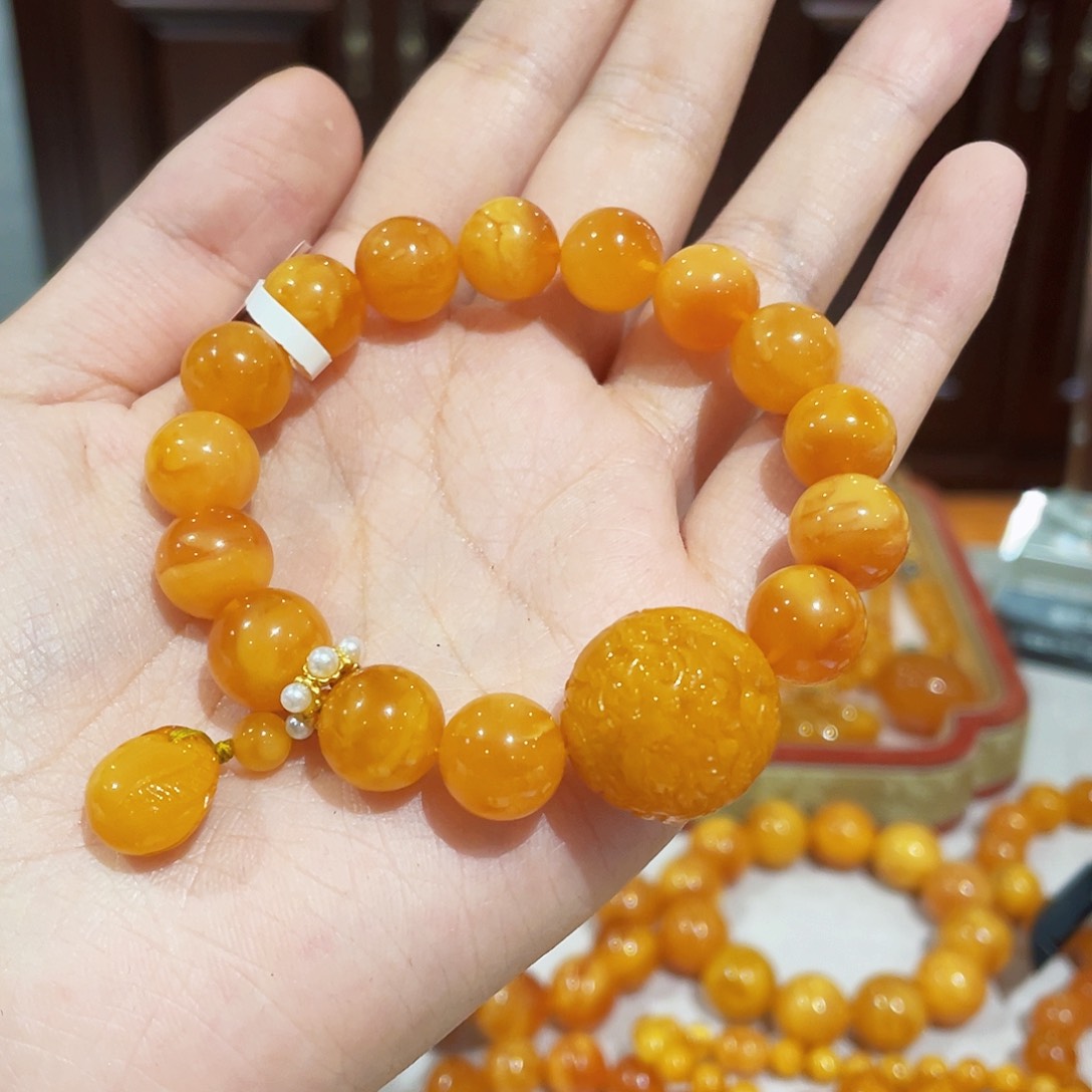 蜜蜡手链未镶嵌手串