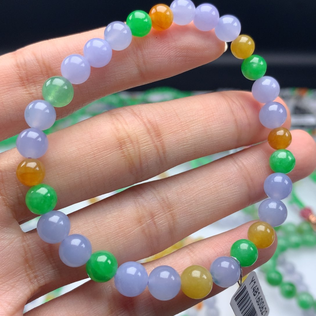 翡翠手链未镶嵌卡