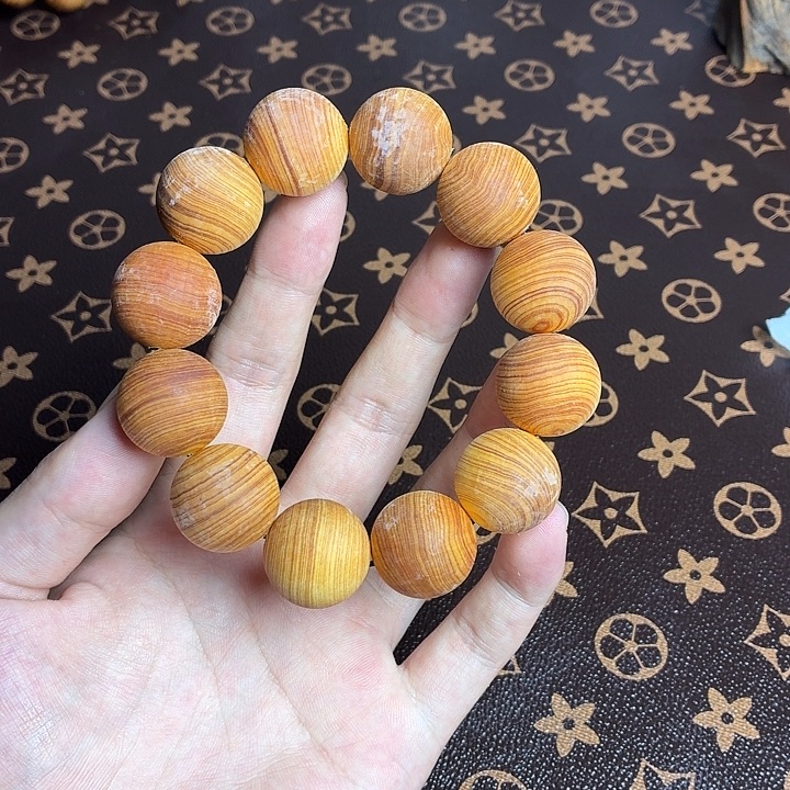柏木（崖柏）手串/手链崖柏陈化黑油毛珠药香20mm