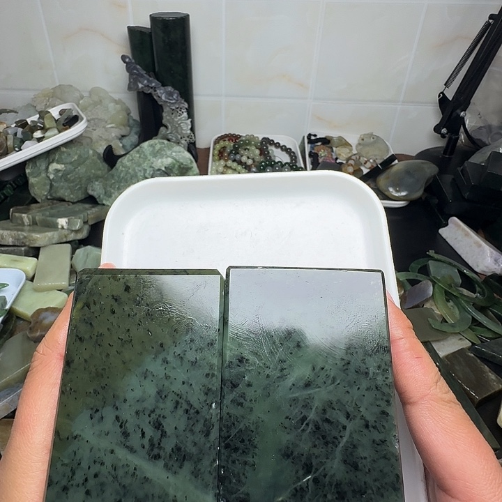 瞬***圆和田玉（糖玉）未镶嵌珠宝半成品