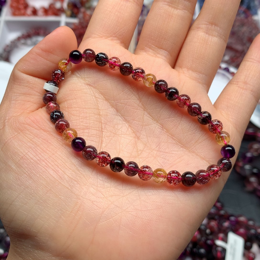 水晶手链未镶嵌早**?糖果黑加仑B5.2