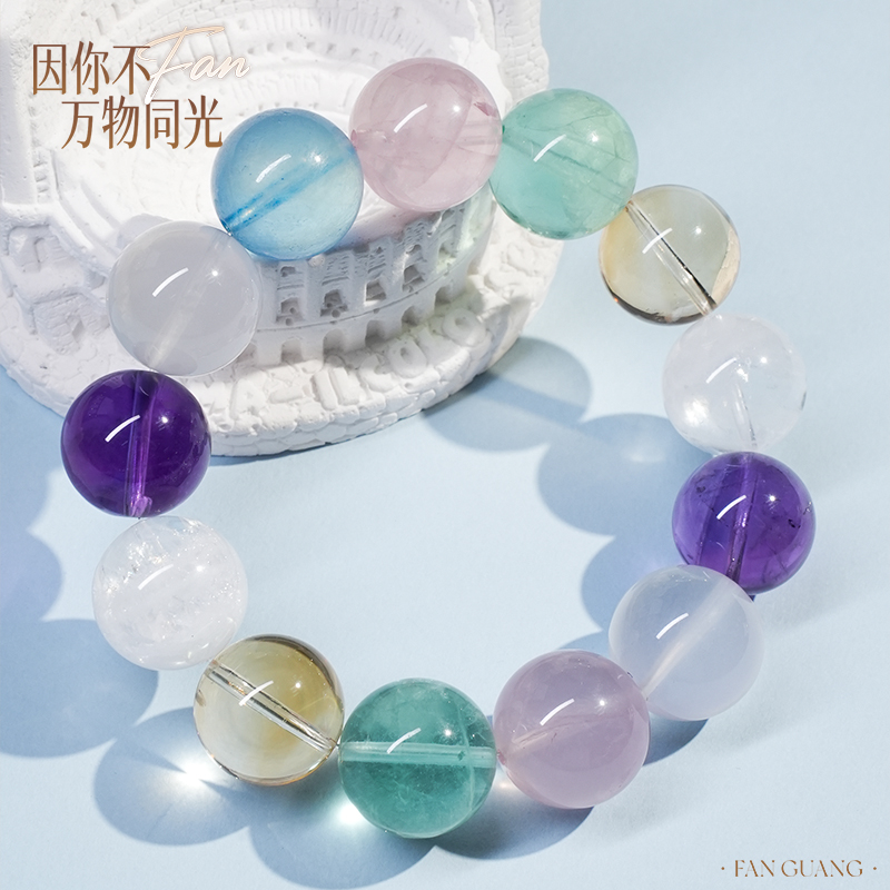梵光七曜【萤火虫之光】BP系列天然多宝水晶手串多样性发其一16mm