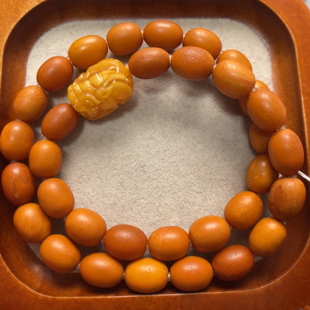 蜜蜡未镶嵌手串蜜蜡