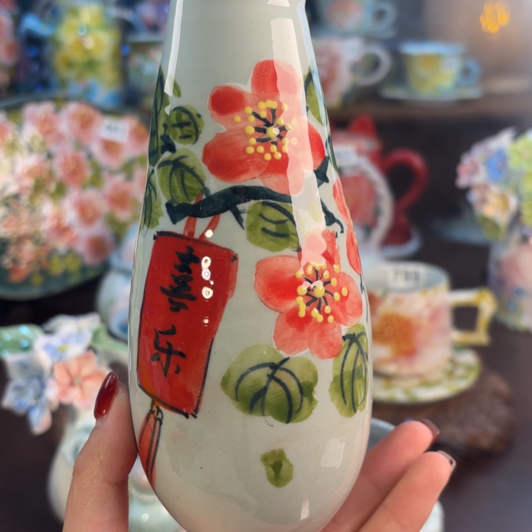 景德镇手绘高温釉下彩陶瓷茶具