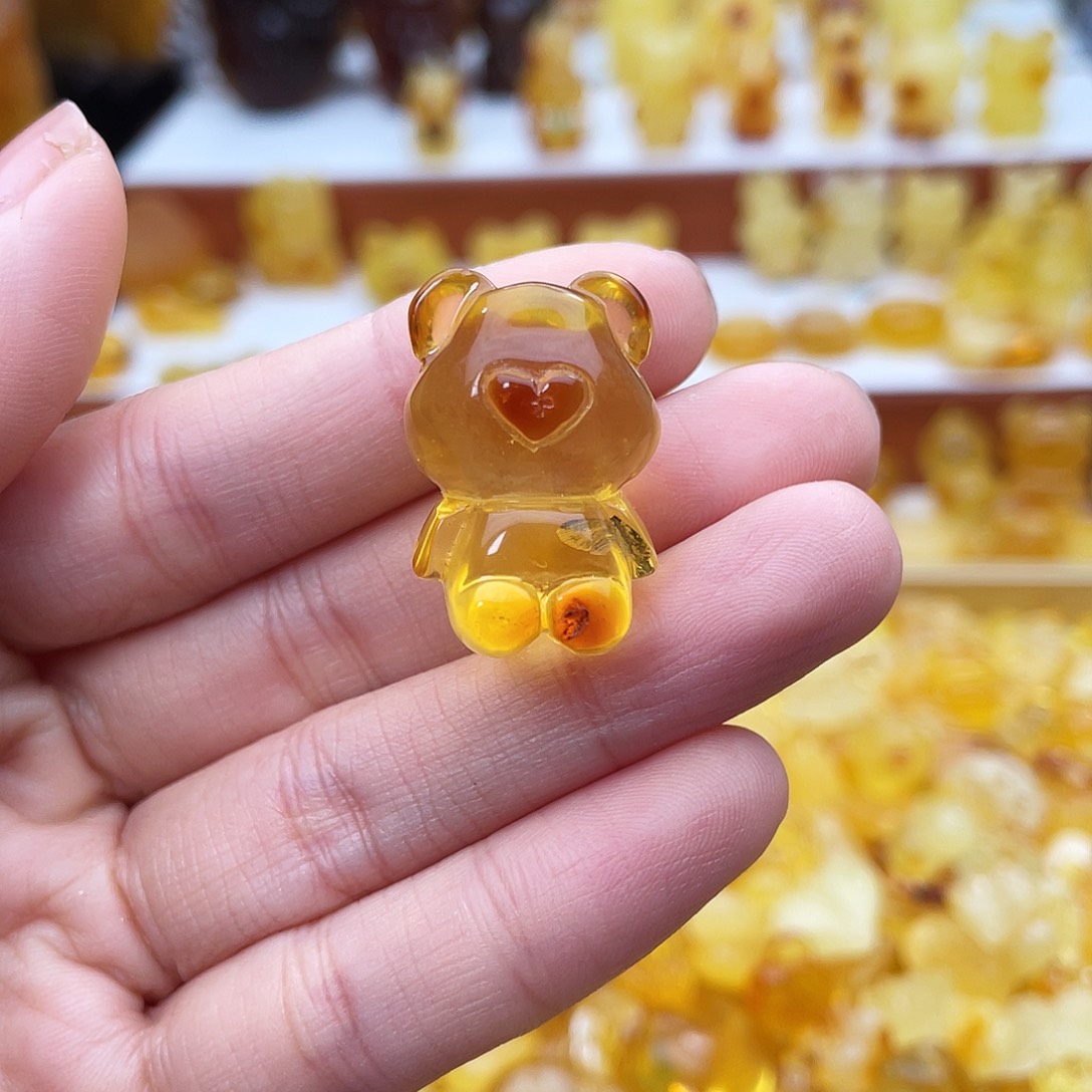 L***）琥珀未镶嵌吊坠(不含链)