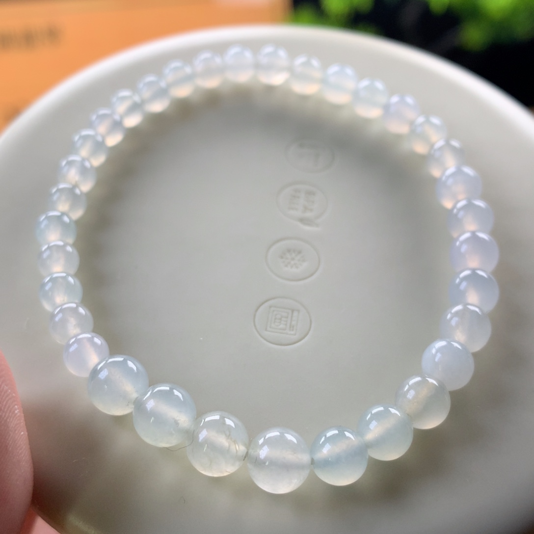 翡翠未镶嵌手链卡5～6.6