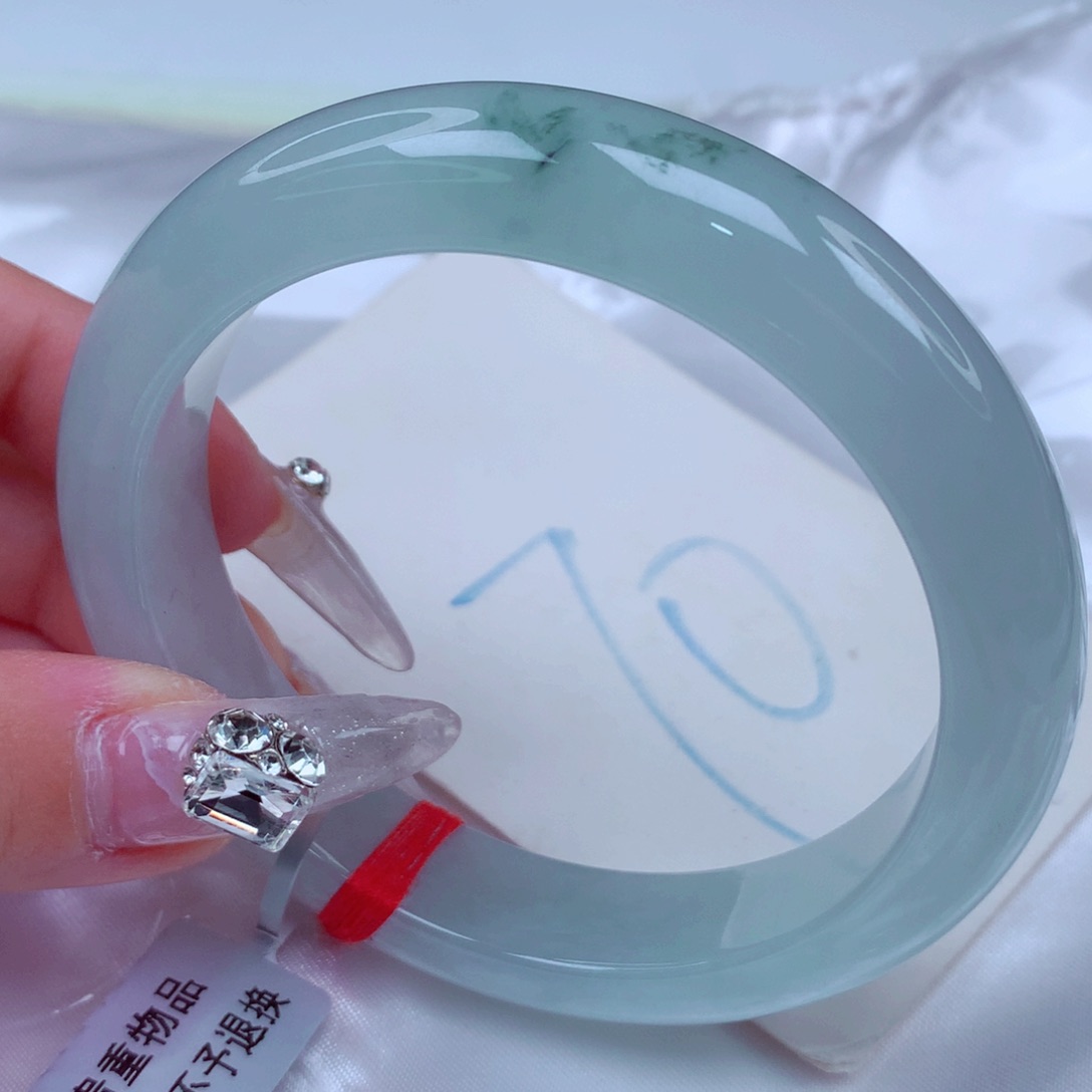 翡翠手镯未镶嵌天然缅甸翡翠A货手镯