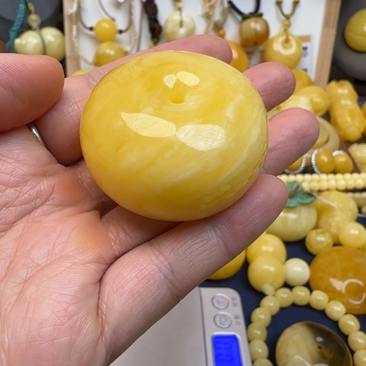 蜜蜡未镶嵌颈饰天然蜜蜡