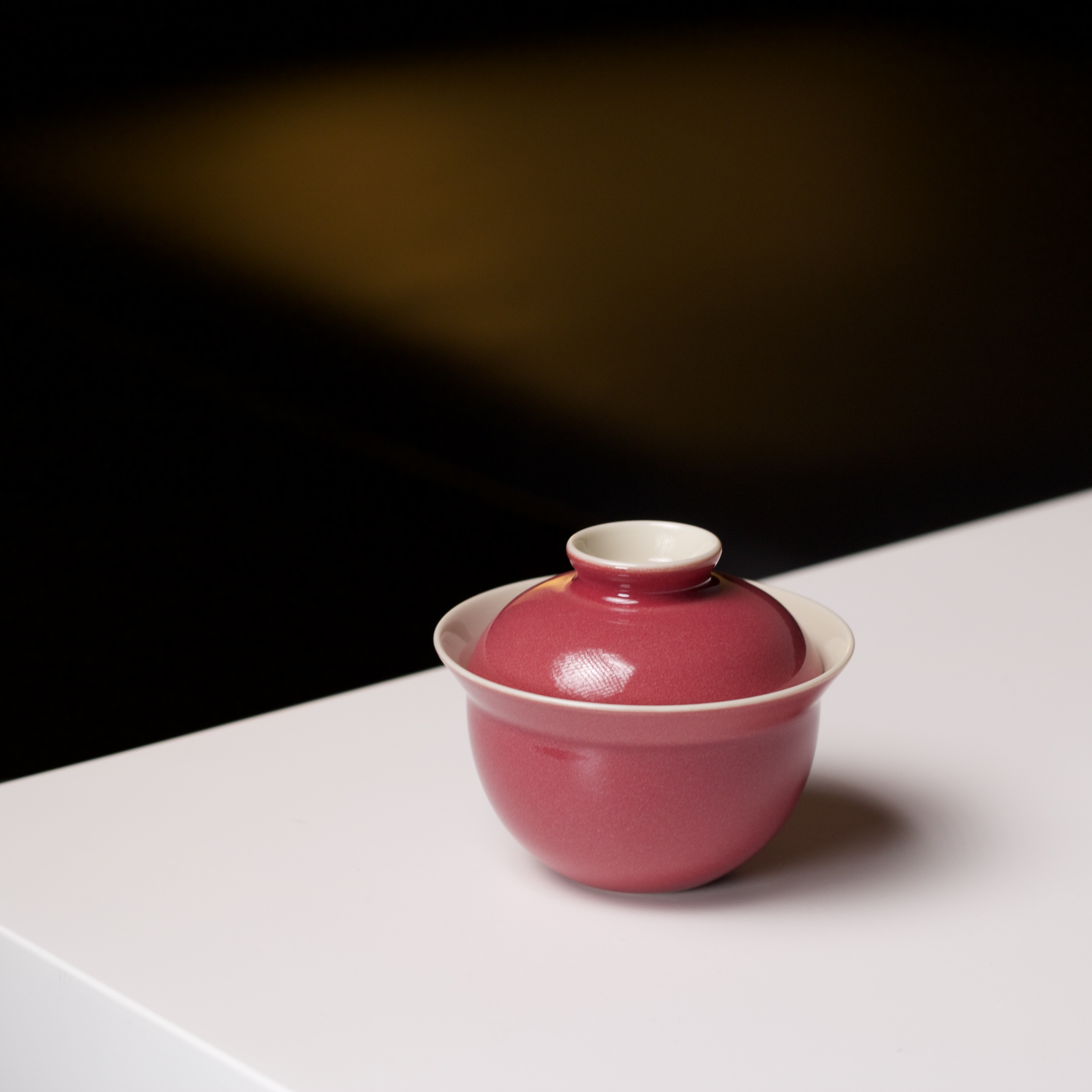 舒月 景德镇单色釉星空胭脂盖碗 茶道茶具 70cc