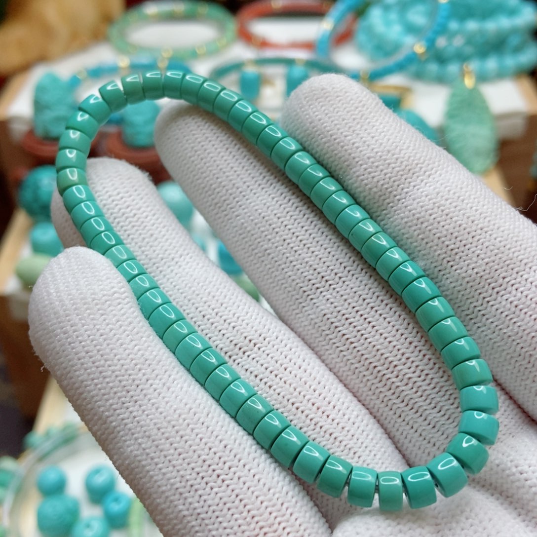 绿松石珠子未镶嵌