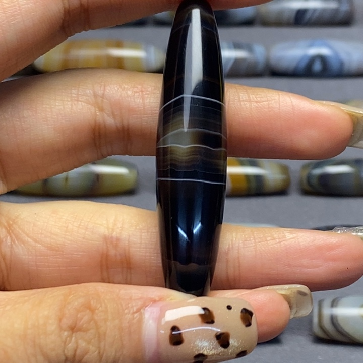 爱***安玛瑙/玉髓合金藏风蓝沁海浪花