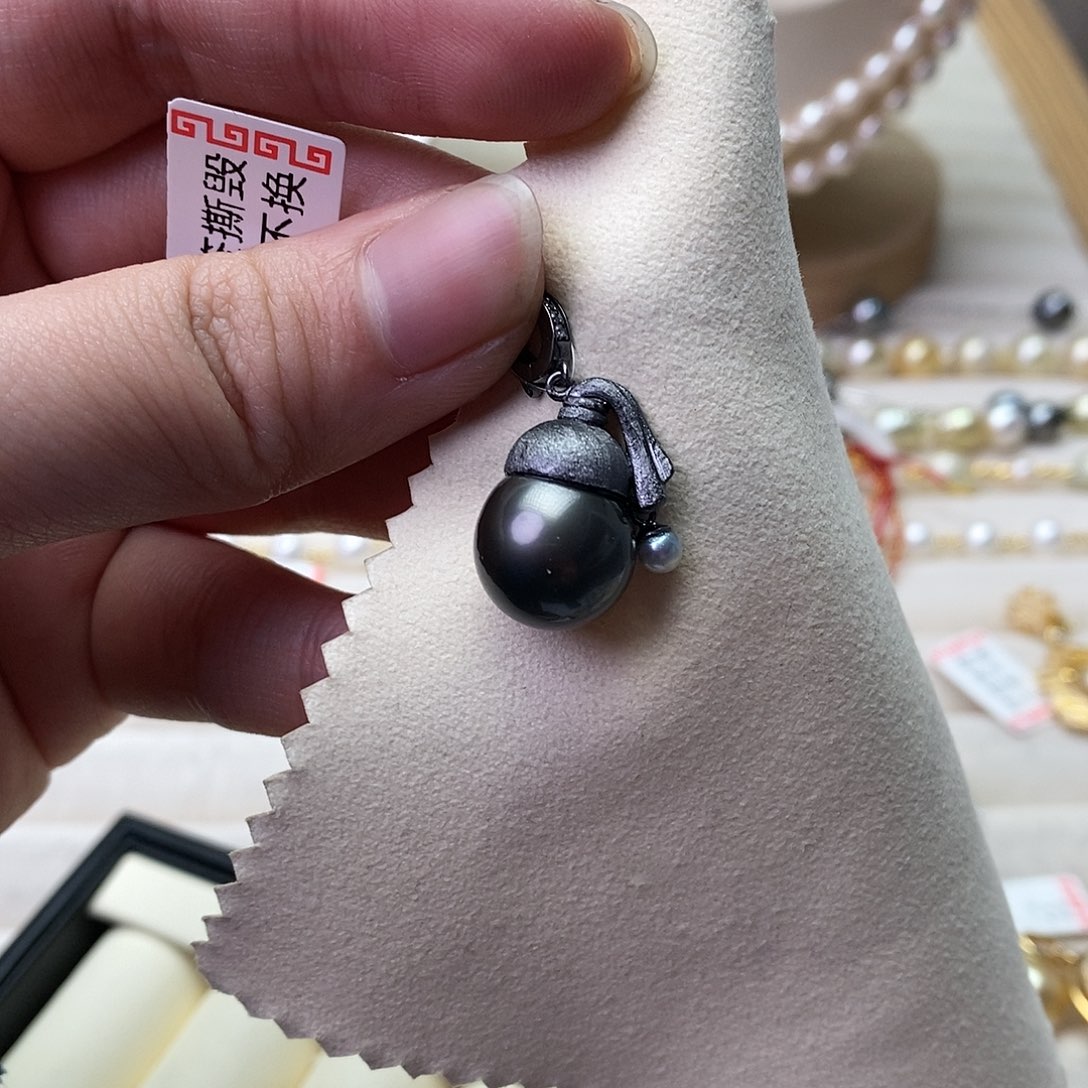 海水珍珠颈饰银S925镶嵌