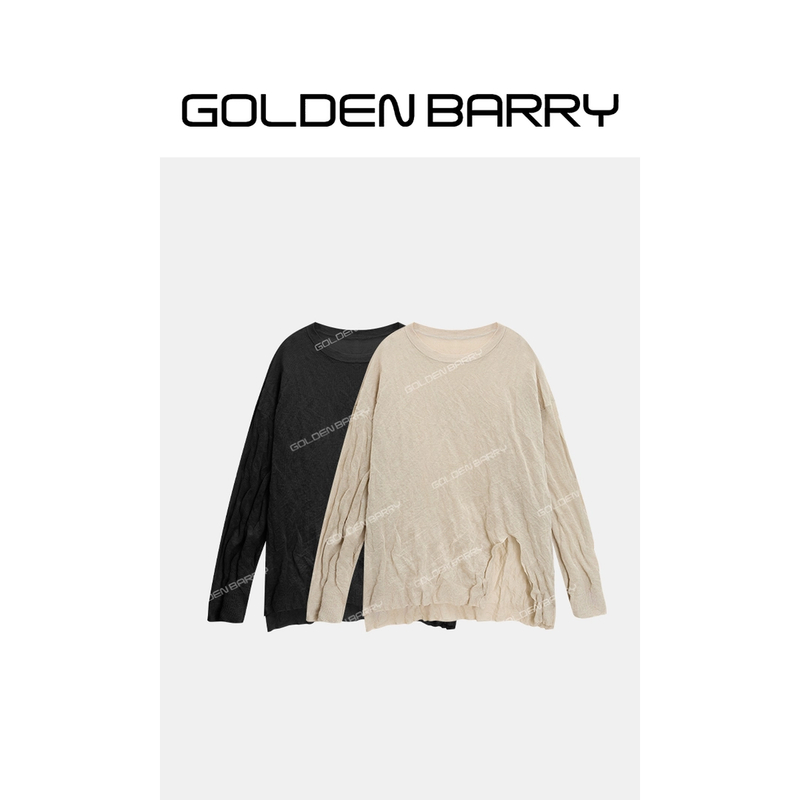 GOLDENBARRY【返季福 利】246436慵懒风微透圆上衣