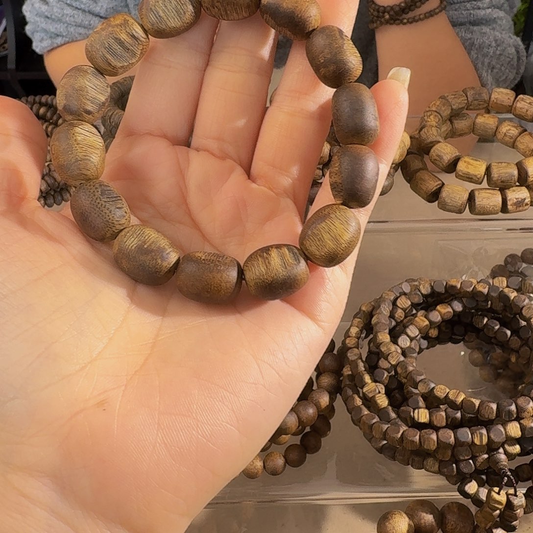 手串沉香奇楠沉香随型留疤单圈