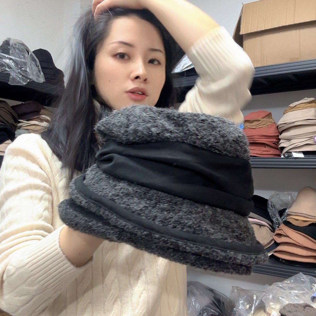 纯棉圈圈纱渔夫帽款