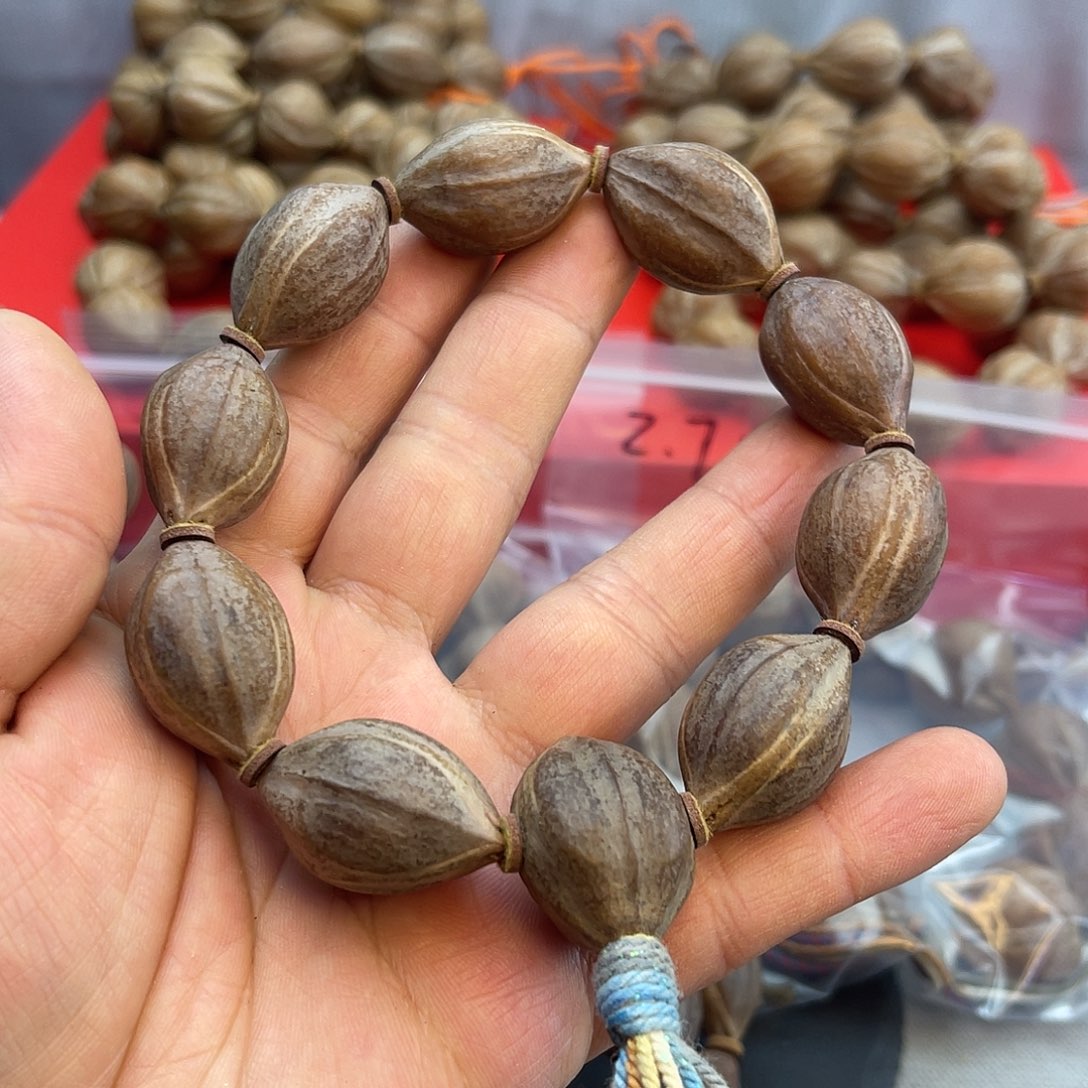 橄榄核手串19紫皮原生态