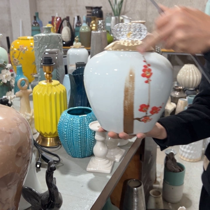 摆件高度26厘米口径9厘米微瑕捡漏