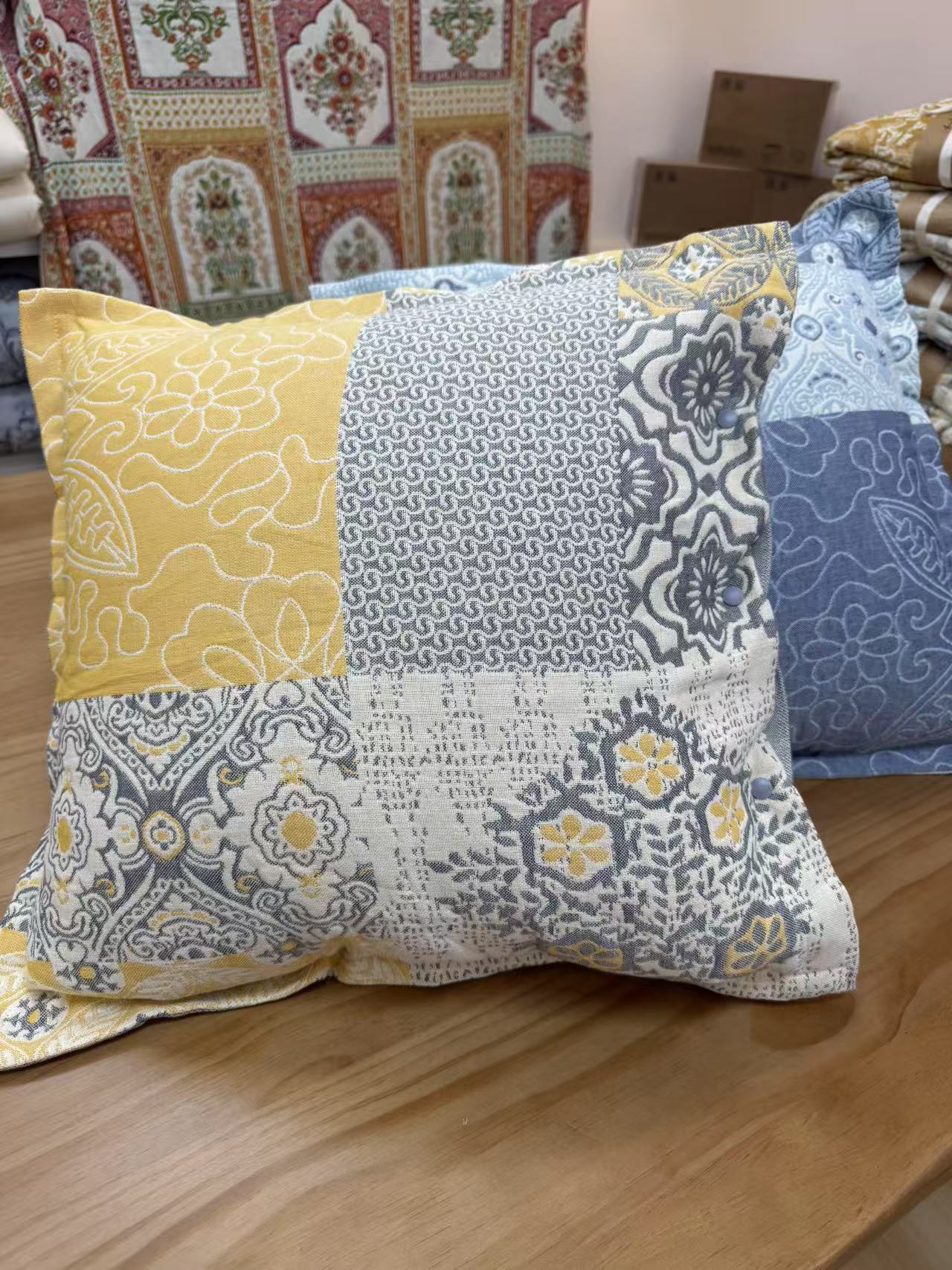 威廉抱枕 48*48 多层 纱布提花可拆洗透气亲肤