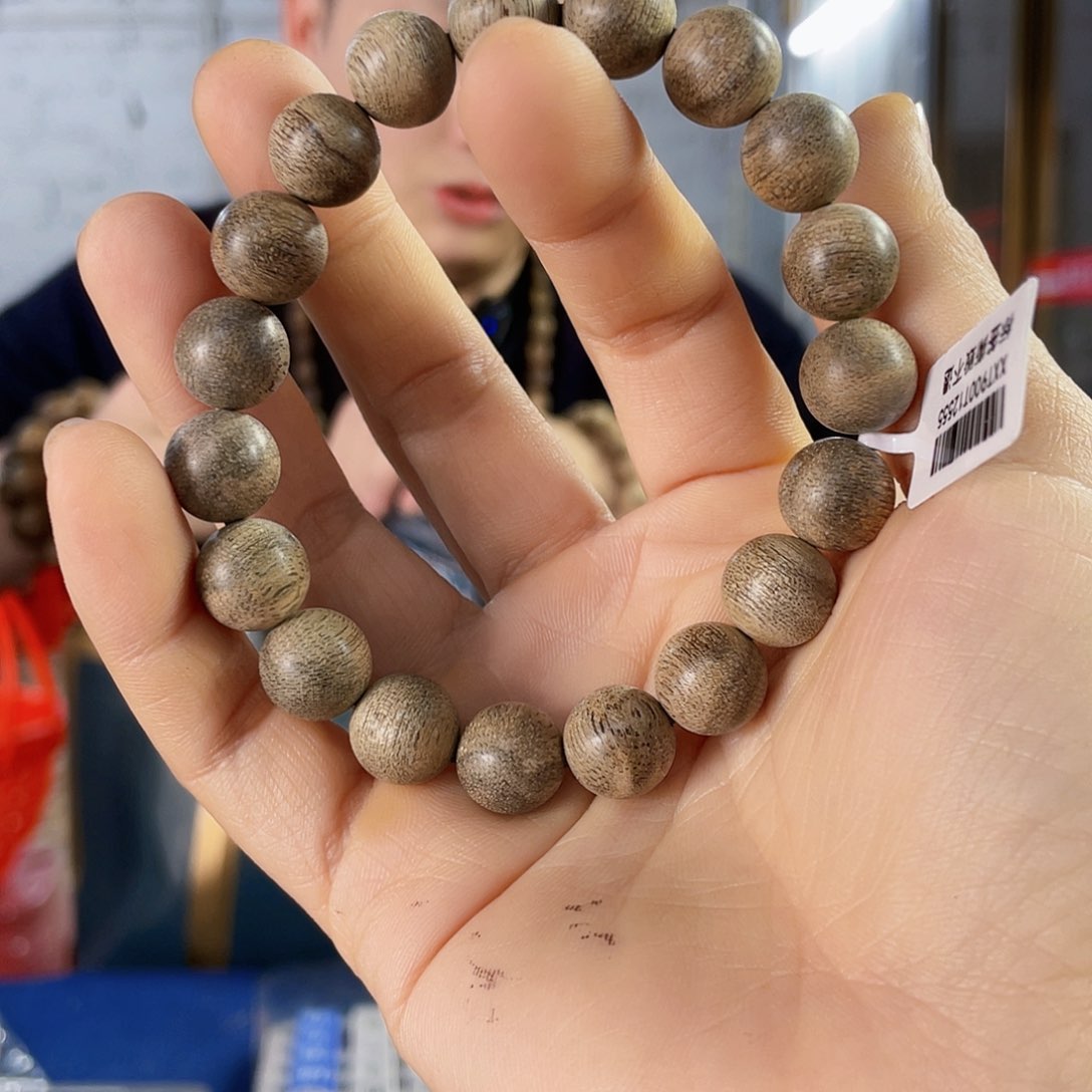 沉香手串菩萨棋圆珠单圈1.1/10克多样性发一