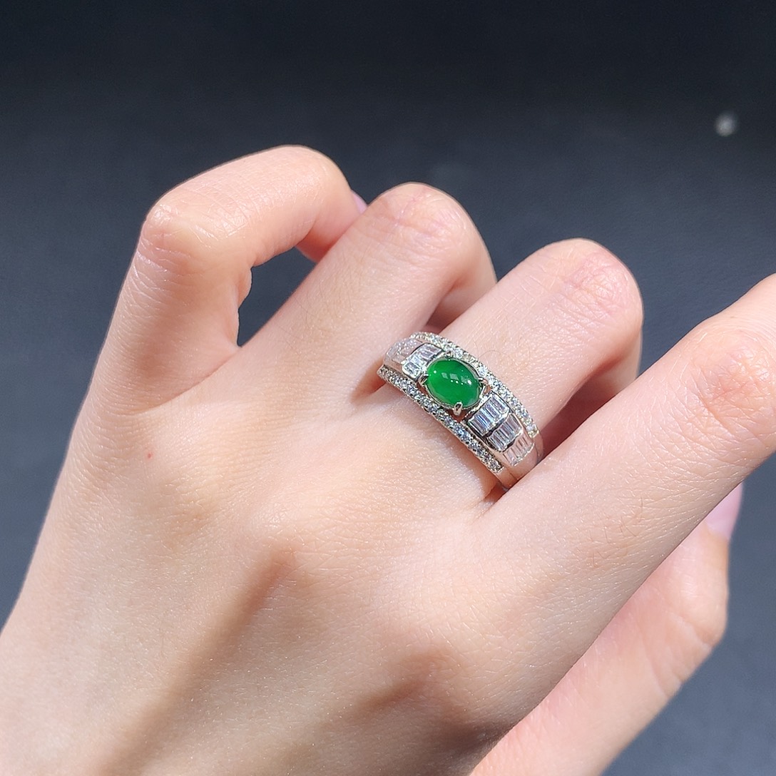 未镶嵌戒指翡翠翡翠