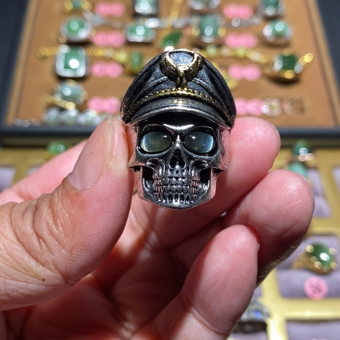 和田玉（碧玉）戒指未镶嵌